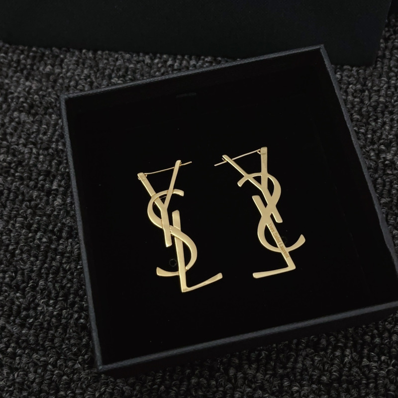 Saint Laurent Gold Earrings