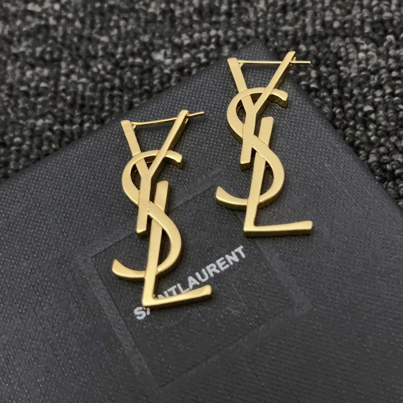 Saint Laurent Gold Earrings