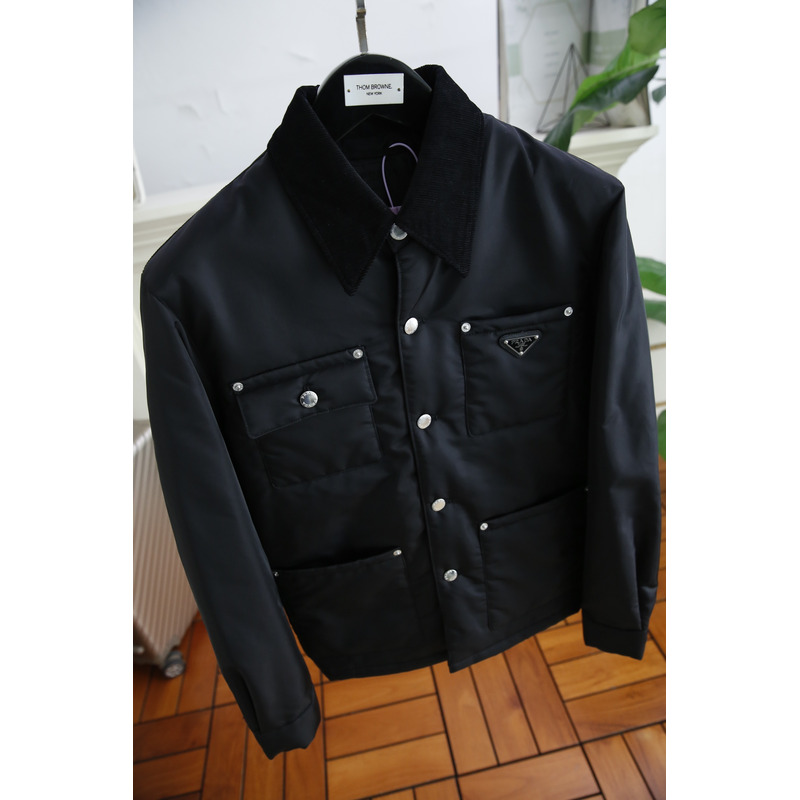 Pra*a re-nylon jacket black