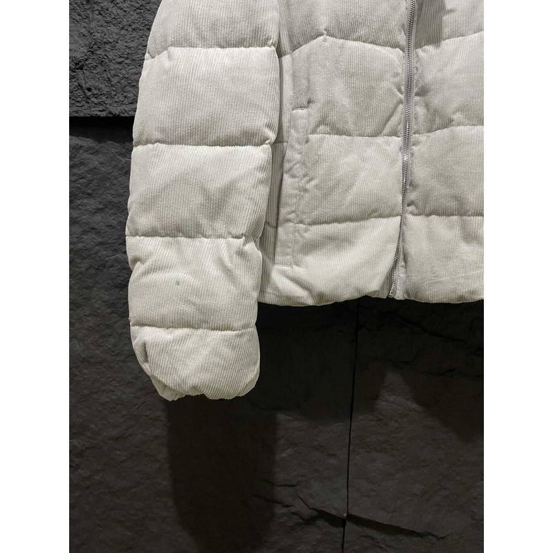 Pra*a cropped re-nylon down jacket white