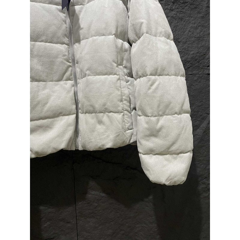 Pra*a cropped re-nylon down jacket white