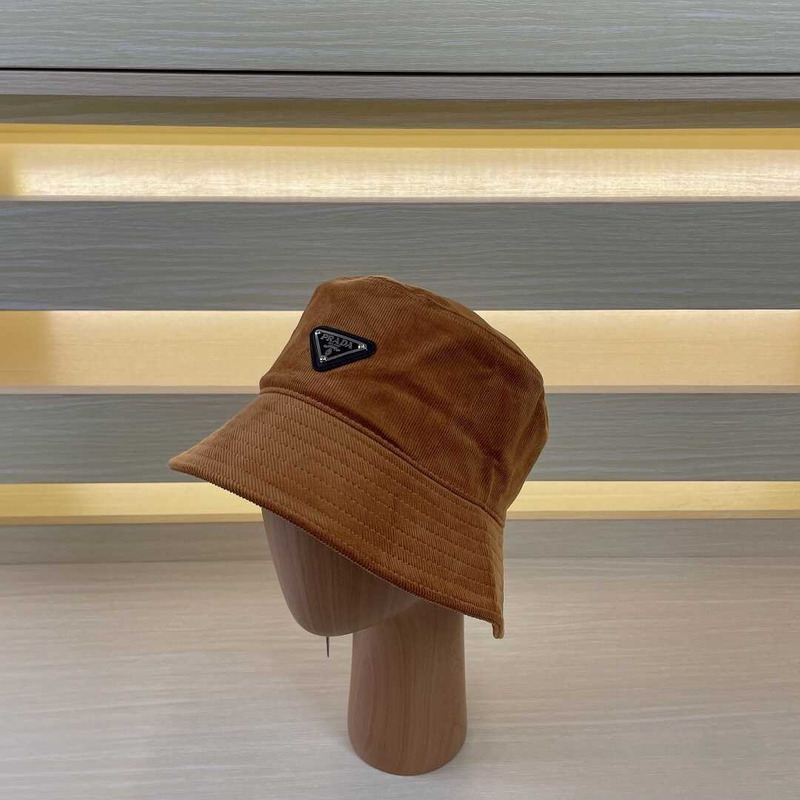 Pra*a re-nylon bucket hat brown