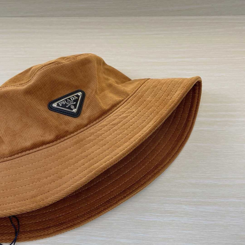 Pra*a re-nylon bucket hat brown