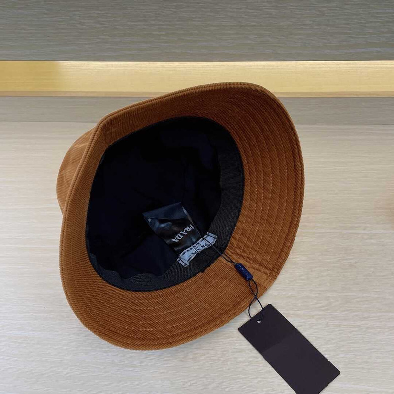 Pra*a re-nylon bucket hat brown