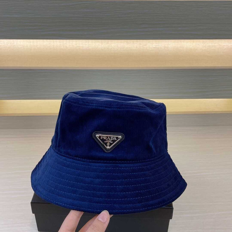 Pra*a re-nylon bucket hat navy