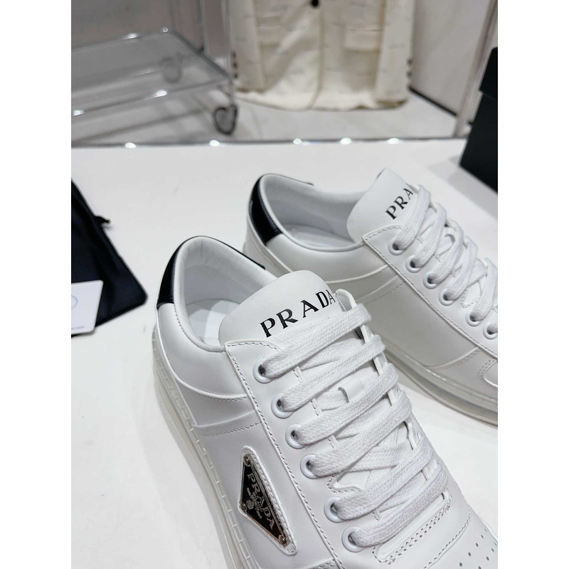 Pra*a downtown low top sneakers leather white