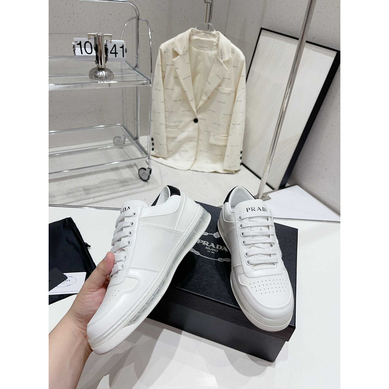 Pra*a downtown low top sneakers leather white