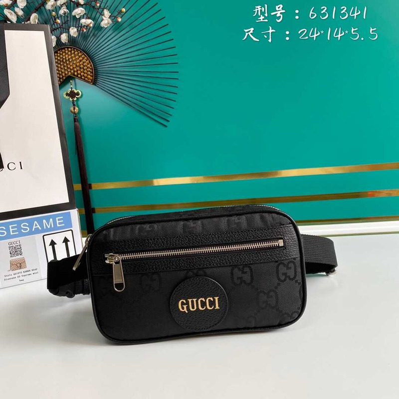 G*u*i off the grid gg belt bag black