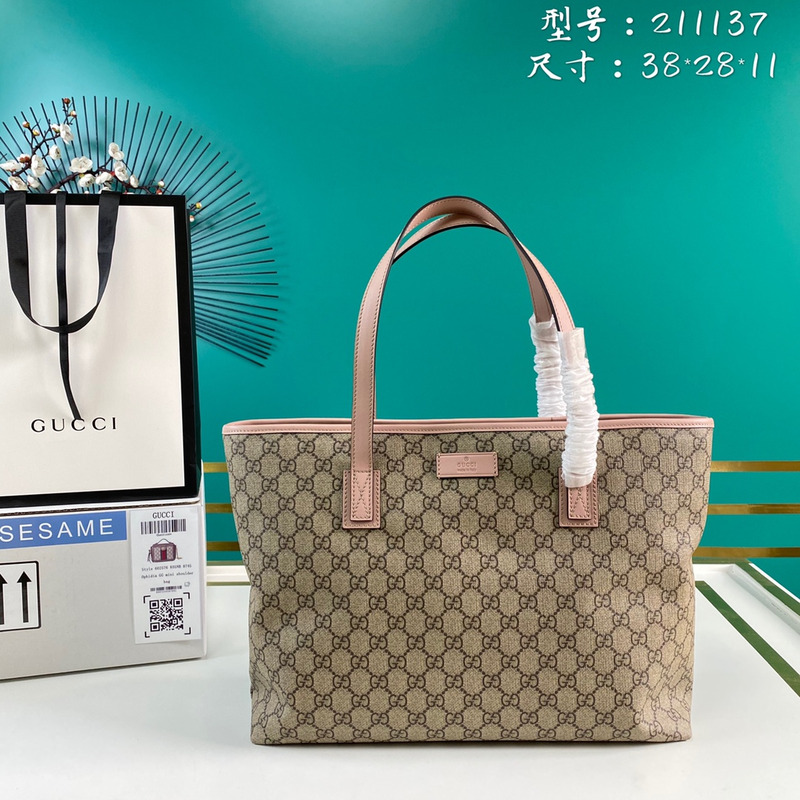 G*u*i monogram tote bag beige