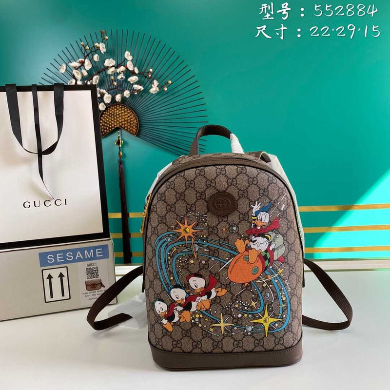 G*u*i x disney donald duck backpack beige