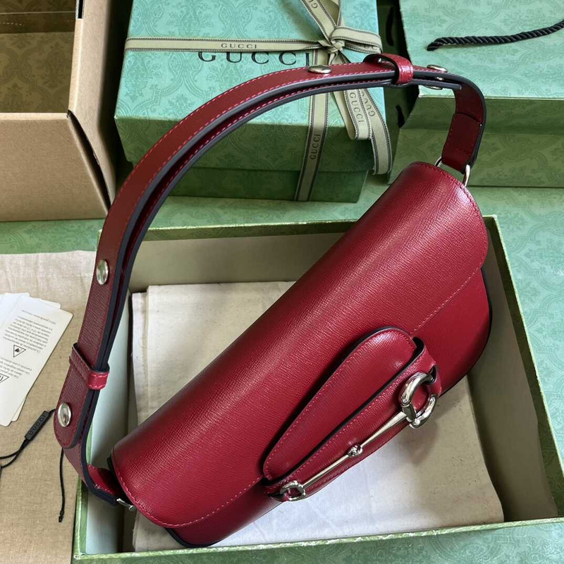 G*u*i horsebit 1955 small shoulder bag red