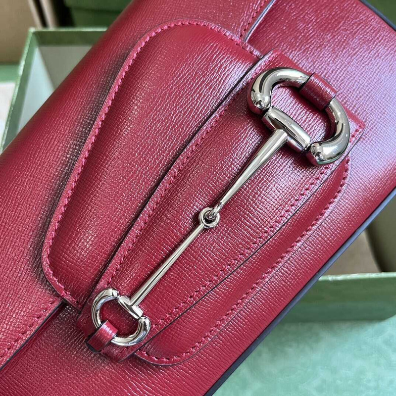 G*u*i horsebit 1955 small shoulder bag red