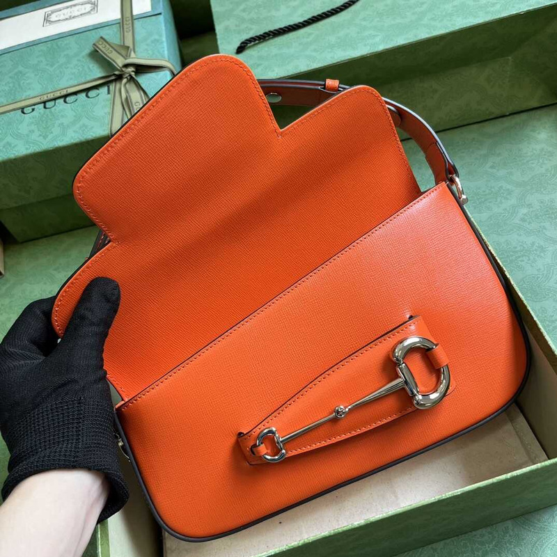 G*u*i horsebit 1955 small shoulder bag orange