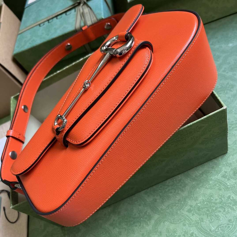 G*u*i horsebit 1955 small shoulder bag orange