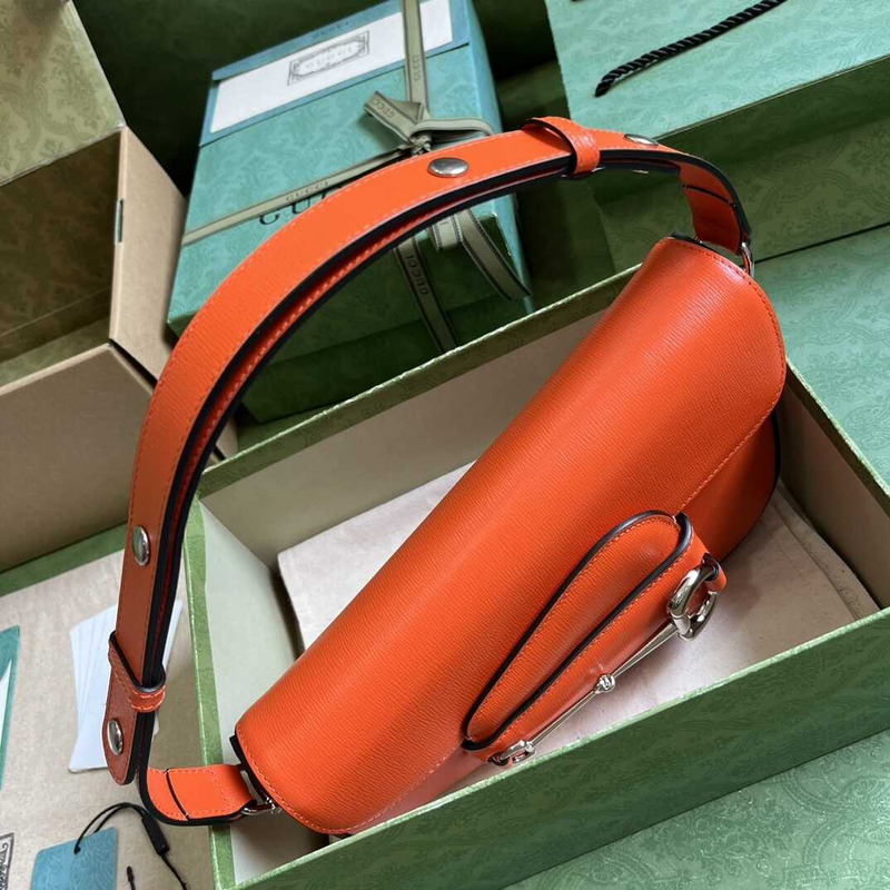 G*u*i horsebit 1955 small shoulder bag orange