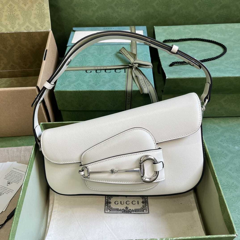 G*u*i horsebit 1955 small shoulder bag white