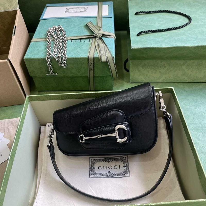 G*u*i horsebit 1955 mini shoulder bag black