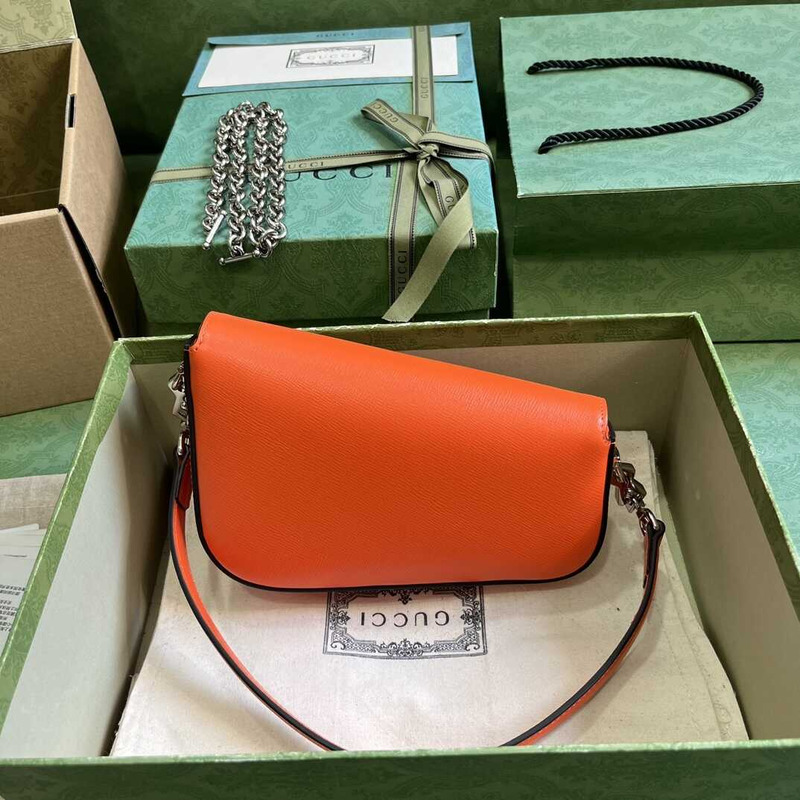 G*u*i horsebit 1955 mini shoulder bag orange