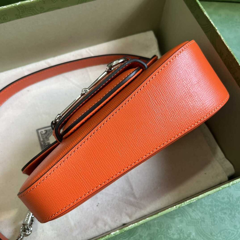 G*u*i horsebit 1955 mini shoulder bag orange