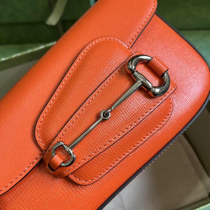 G*u*i horsebit 1955 mini shoulder bag orange