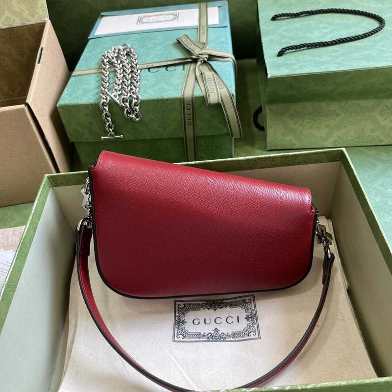 G*u*i horsebit 1955 mini shoulder bag red