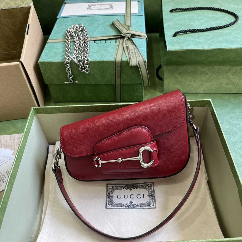 G*u*i horsebit 1955 mini shoulder bag red