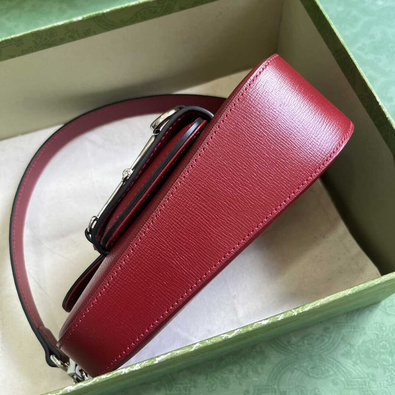 G*u*i horsebit 1955 mini shoulder bag red