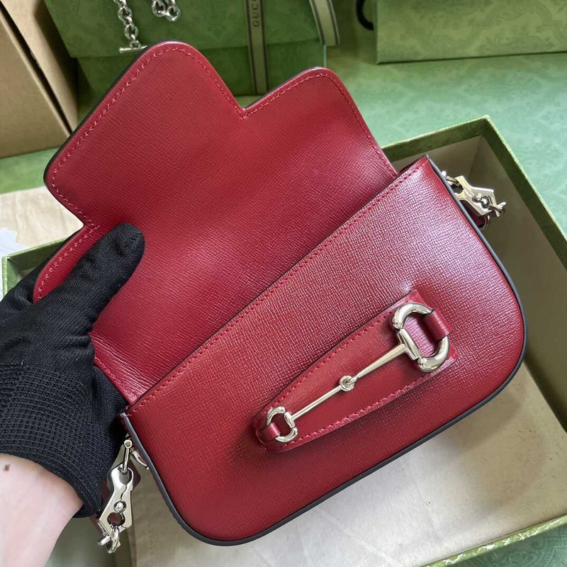 G*u*i horsebit 1955 mini shoulder bag red