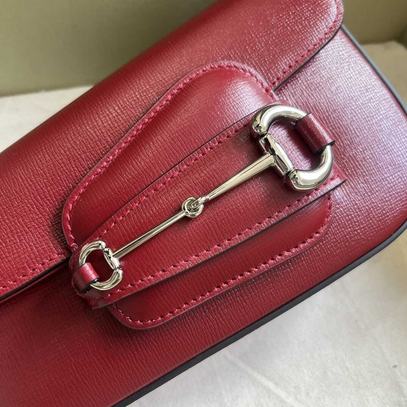 G*u*i horsebit 1955 mini shoulder bag red