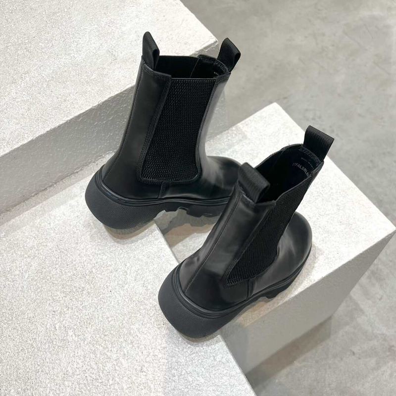 B**rry leather creeper chelsea boots black