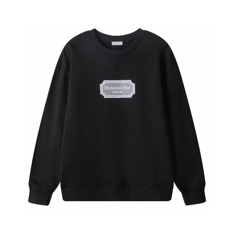 ch**an D*or couture sweatshirt black