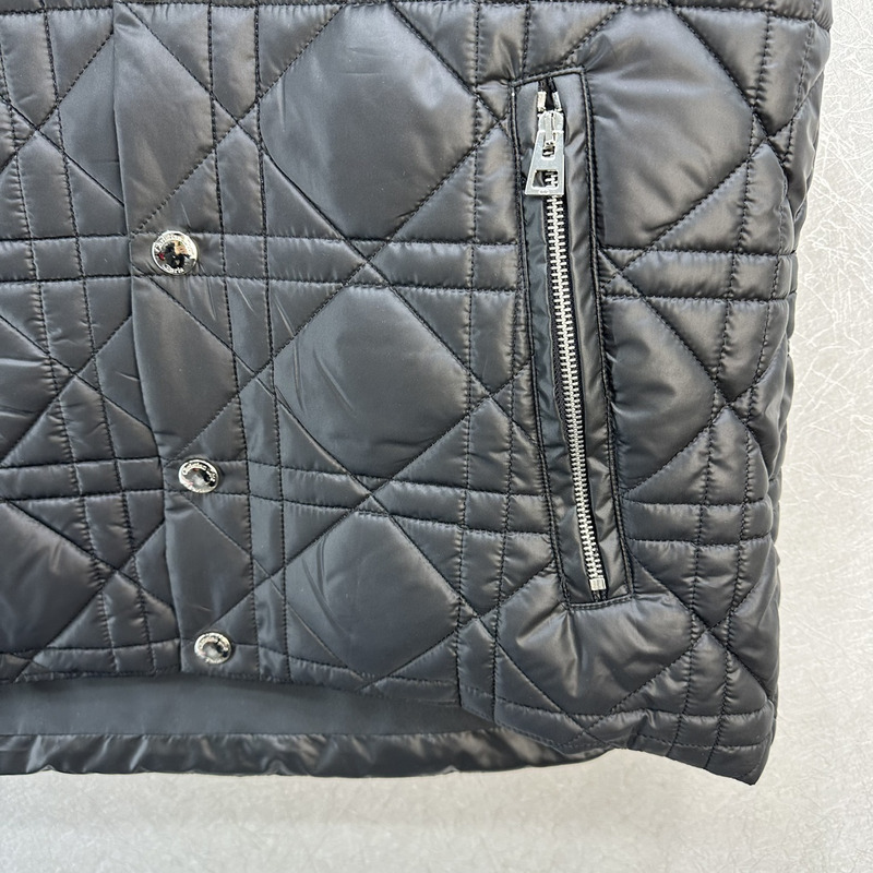 D*or D*oralps puffer vest cannage quilted technical taffeta black