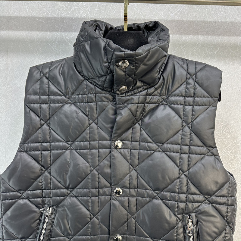 D*or D*oralps puffer vest cannage quilted technical taffeta black