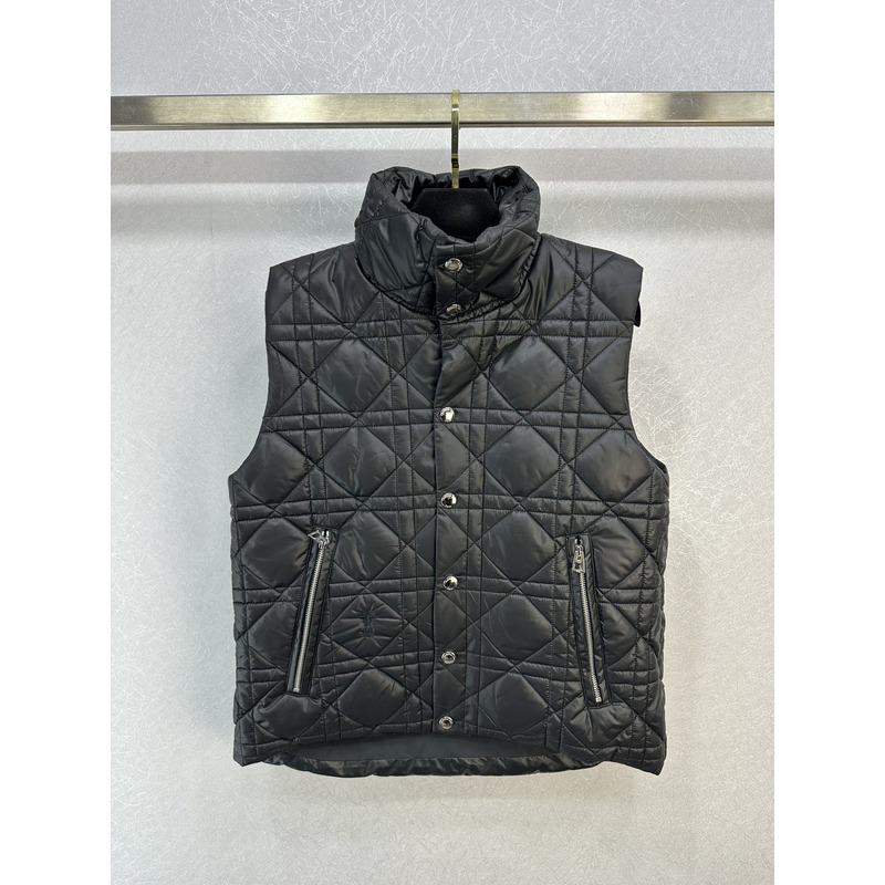 D*or D*oralps puffer vest cannage quilted technical taffeta black