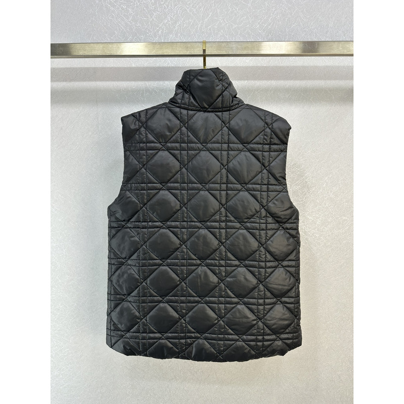 D*or D*oralps puffer vest cannage quilted technical taffeta black