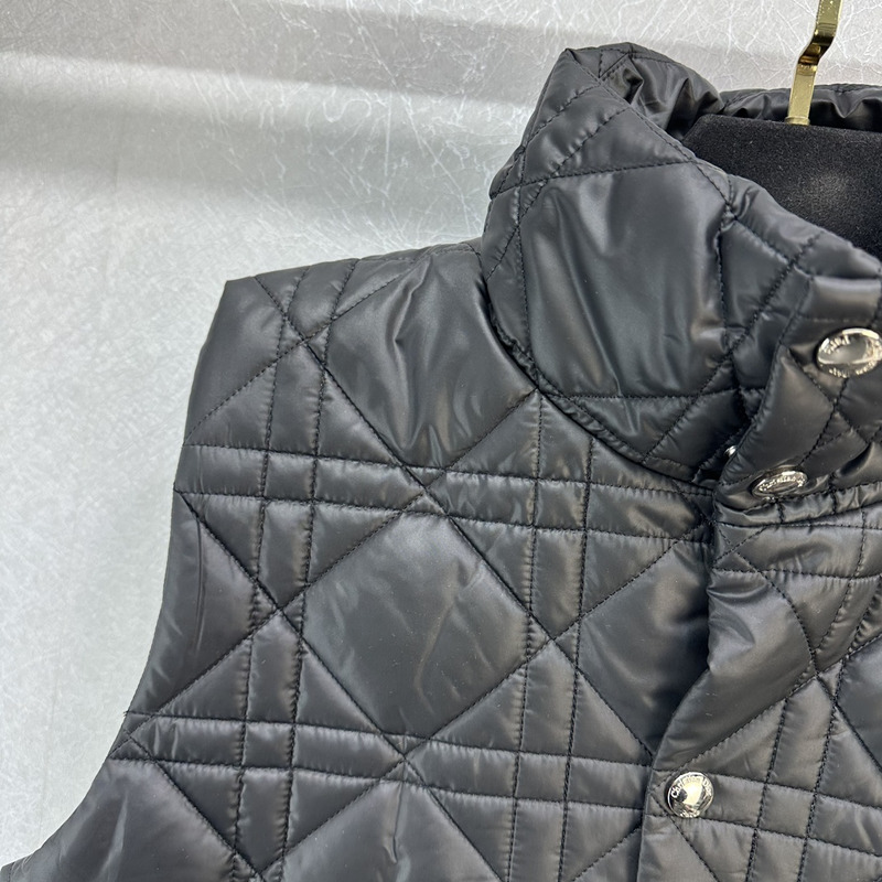 D*or D*oralps puffer vest cannage quilted technical taffeta black