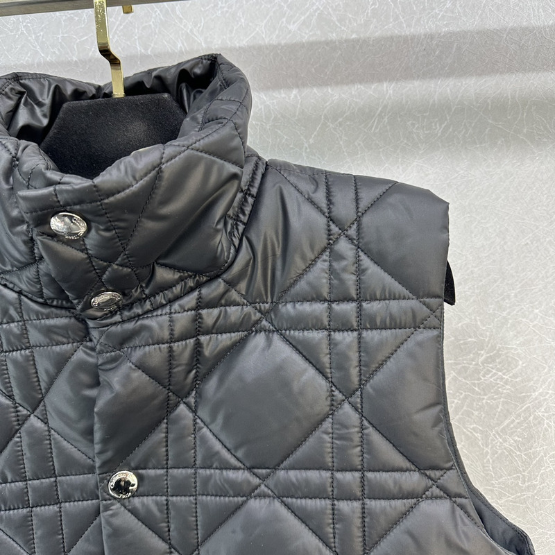 D*or D*oralps puffer vest cannage quilted technical taffeta black