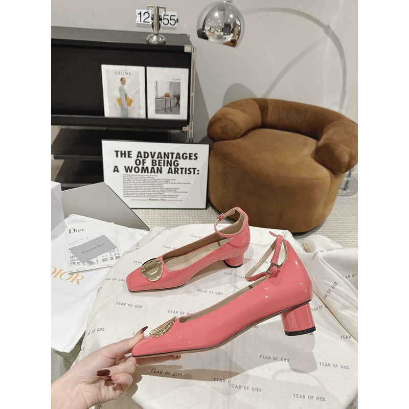 forever D*or pump pink patent calfskin