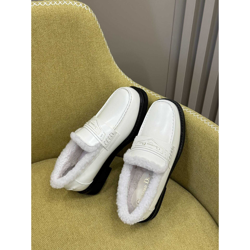 ch**an D*or boy loafer white calfskin