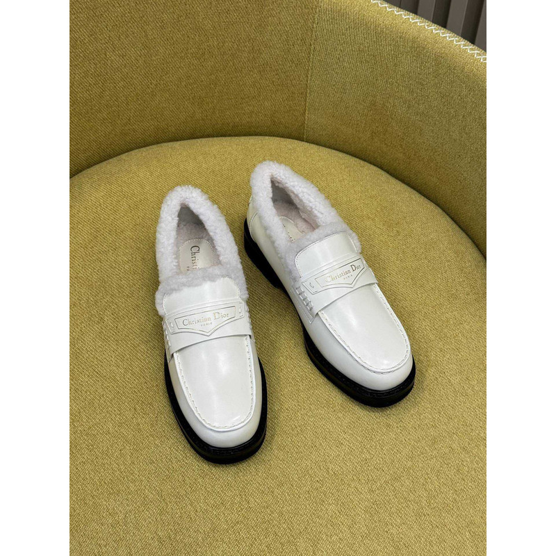 ch**an D*or boy loafer white calfskin