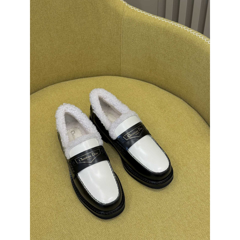 ch**an D*or boy loafer black and white