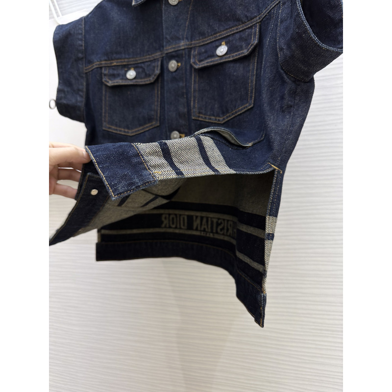 D*or couture jacket blue cotton denim