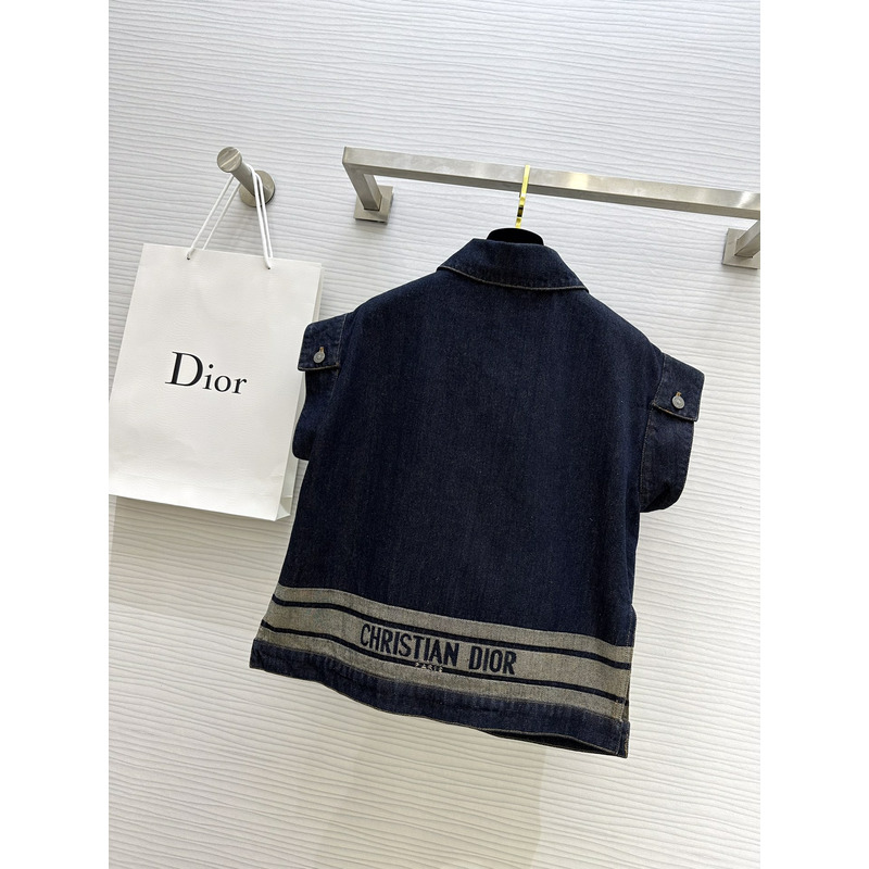 D*or couture jacket blue cotton denim