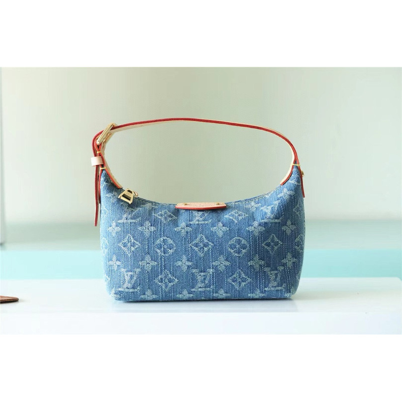 l**is V*t*n hills pochette bag denim blue