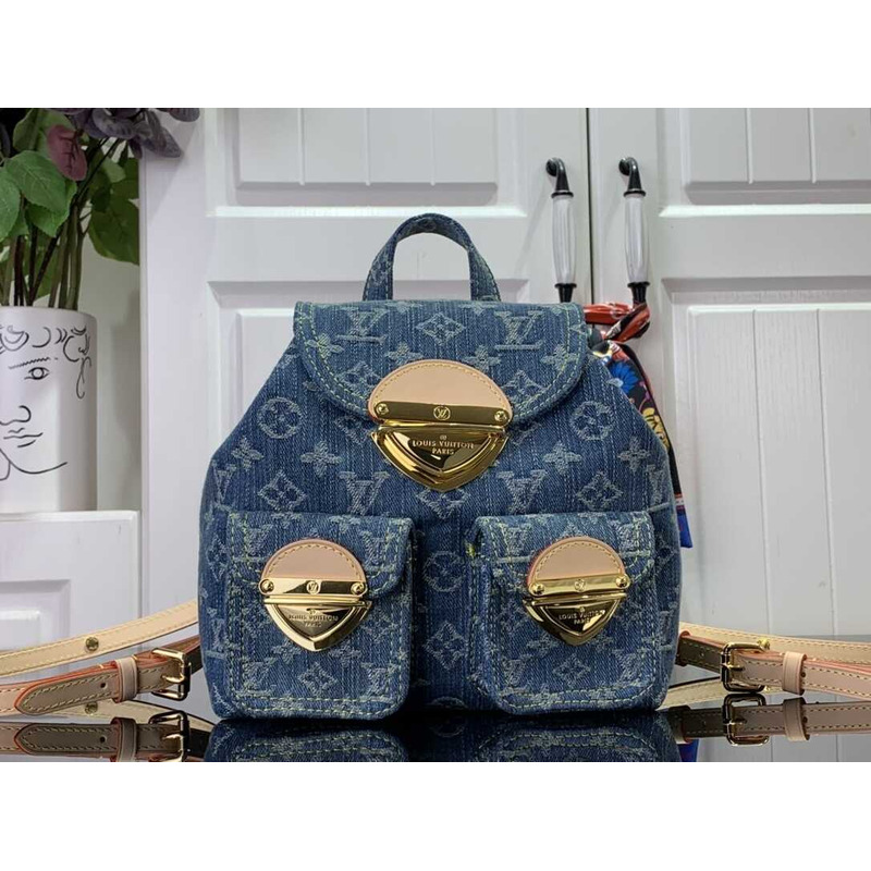 l**is V*t*n venice backpack denim blue