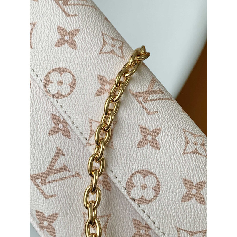 l**is V*t*n wallet on chain ivy shoulder bags monogram dune