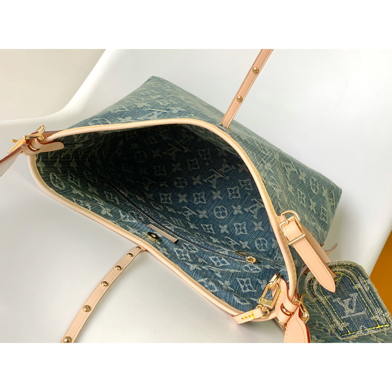 l**is V*t*n carryall pm monogram denim blue