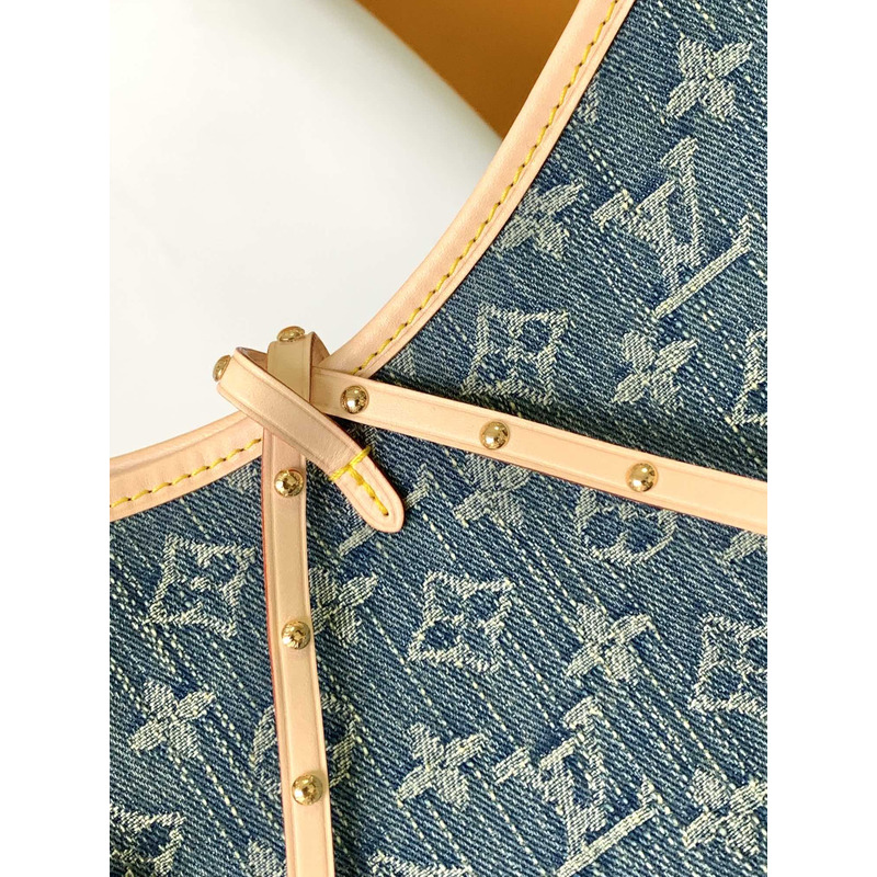 l**is V*t*n carryall pm monogram denim blue