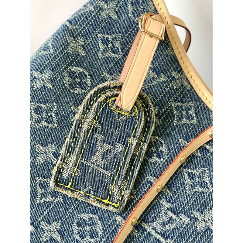 l**is V*t*n carryall pm monogram denim blue