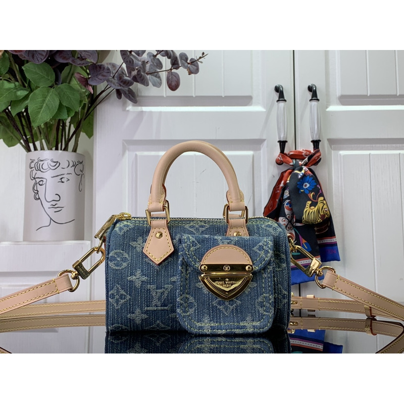 l**is V*t*n nano speedy denim blue